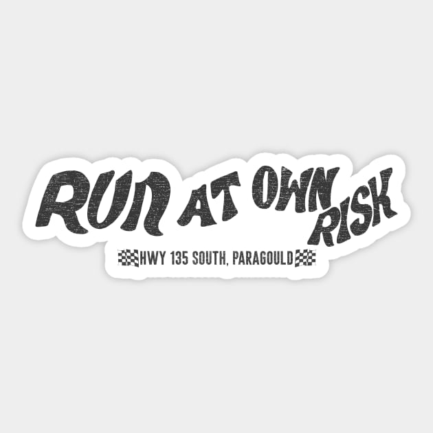 Run At Own Risk Sticker by rt-shirts
